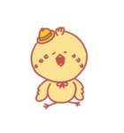 ぽちゃぽちゃかわいいひよこ 'ひよこ豆'（個別スタンプ：18）