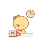 ぽちゃぽちゃかわいいひよこ 'ひよこ豆'（個別スタンプ：21）