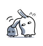 うさ耳が生えたメジェド神（個別スタンプ：30）