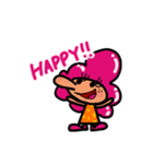 Happy PINK よく使う言葉スタンプ（個別スタンプ：1）