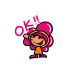Happy PINK よく使う言葉スタンプ（個別スタンプ：15）