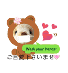 ハンドメイドくまちゃん通年使える敬語（個別スタンプ：24）