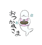 脱力系ベルーガ ベルルくん（個別スタンプ：16）