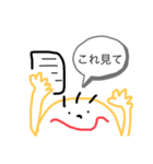 友彩を描いたらこうなる（個別スタンプ：6）