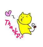 きいろねこ。（個別スタンプ：3）
