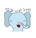 ぞうスタンプ（個別スタンプ：5）