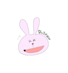 わらうゆるうさぎ（個別スタンプ：2）