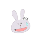 わらうゆるうさぎ（個別スタンプ：7）