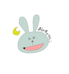 わらうゆるうさぎ（個別スタンプ：9）