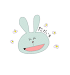 わらうゆるうさぎ（個別スタンプ：14）