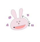 わらうゆるうさぎ（個別スタンプ：18）