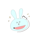 わらうゆるうさぎ（個別スタンプ：21）