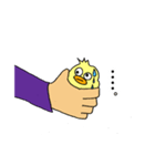 リーゼントとヒヨコ（個別スタンプ：3）