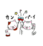 さちねこスタンプ2お祝いことば（個別スタンプ：19）
