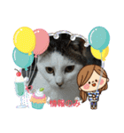 保護猫いち君＆チイちゃん（個別スタンプ：25）
