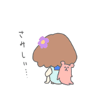 お花ちゃんとクマさん（個別スタンプ：21）