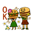 ハンバーガーカップル（個別スタンプ：5）