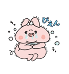 ブタのポル子と真珠の耳飾り（個別スタンプ：7）