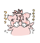 ブタのポル子と真珠の耳飾り（個別スタンプ：13）
