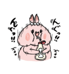 ブタのポル子と真珠の耳飾り（個別スタンプ：38）