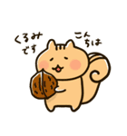 りすちゃん その1。（個別スタンプ：19）