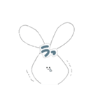 顔に文字が埋め込まれたうさぎ2（個別スタンプ：13）