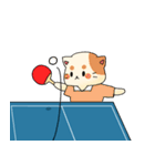 卓球ニャンコ（卓球をこよなく愛する猫）（個別スタンプ：36）