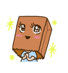 紙袋をかぶった子（個別スタンプ：5）