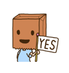 紙袋をかぶった子（個別スタンプ：11）