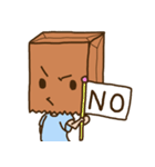 紙袋をかぶった子（個別スタンプ：12）
