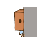 紙袋をかぶった子（個別スタンプ：14）