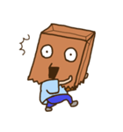 紙袋をかぶった子（個別スタンプ：16）