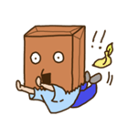 紙袋をかぶった子（個別スタンプ：21）