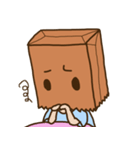 紙袋をかぶった子（個別スタンプ：23）