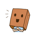 紙袋をかぶった子（個別スタンプ：24）