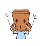 紙袋をかぶった子（個別スタンプ：26）