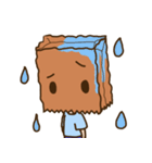 紙袋をかぶった子（個別スタンプ：32）