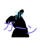 黒白の犬スタンプ（個別スタンプ：6）