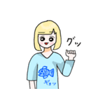 お魚ガールズ（個別スタンプ：4）