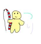 7歳が作ったスタンプ！人間くん（個別スタンプ：20）