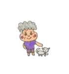 赤ほっぺおばあちゃん（個別スタンプ：40）