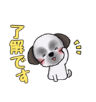 可愛いシーズーアニメ画スタンプ（個別スタンプ：4）