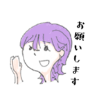 とりあえず会話できるガールズ（個別スタンプ：3）