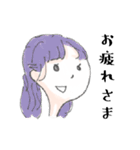 とりあえず会話できるガールズ（個別スタンプ：4）