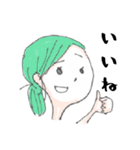 とりあえず会話できるガールズ（個別スタンプ：8）