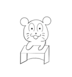 白い犬タイゴロー（個別スタンプ：16）