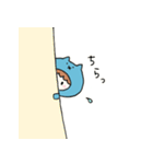 あおーいねこ。（個別スタンプ：9）