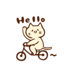 ねことくま、そしてにわとり（個別スタンプ：1）