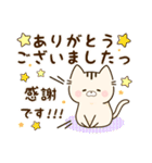 つれづれ♡にゃんこ「挨拶・お祝い」（個別スタンプ：11）
