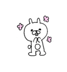 手書きのうさぎさん。（個別スタンプ：1）